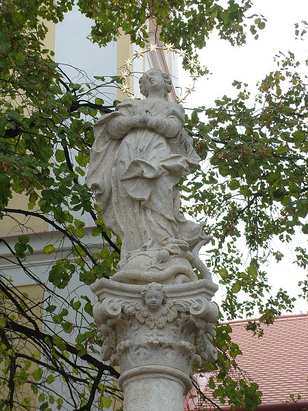 Montáž Mariánského sloupu - 24.10.2009
