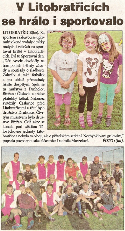 V Litobratřicích se hrálo i sportovalo – Znojemský týden, 25.6.2012