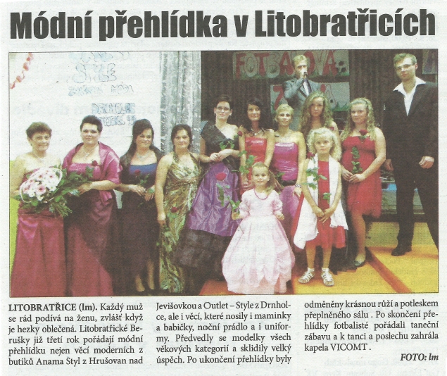 Módní přehlídka v Litobratřicích – Znojemský týden, 16.9.2013