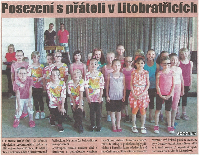 Posezení s přáteli v Litobratřicích – Znojemský týden, 16.6.2014
