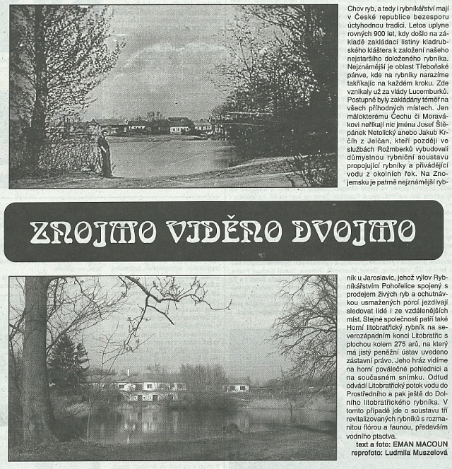 Znojmo viděno dvojmo – litobratřické rybníky – Znojemsko, 13.4.2015