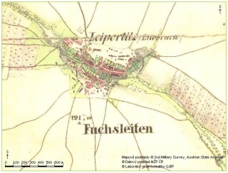 Litobratřice – Historická mapa 1842 – 1852