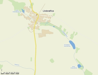 Mapa Litobratřic – Rybníky