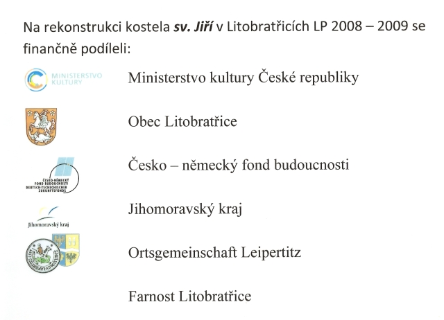 Na rekonstrukci kostela sv. Ji v Litobraticch se finann podleli