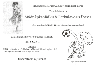 Pozvnka na Mdn pehldku & Fotbalovou zbavu  22. 9. 2012