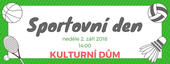 Pozvnka na Sportovn den v Litobraticch 2. 9. 2018