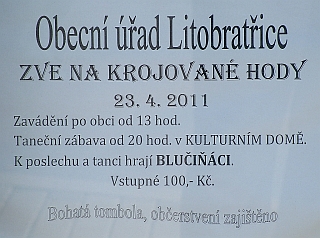 Krojovan hody Litobratice 2011  Pozvnka